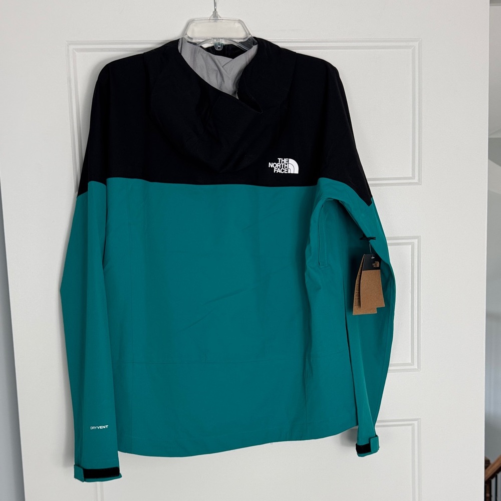 The North Face Men's Turquoise and Black Performance Jacket - Picture 2 of 5